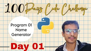 Day 01 part A || 100 Days of Code Challenge || Python #100dayscodechallenge 