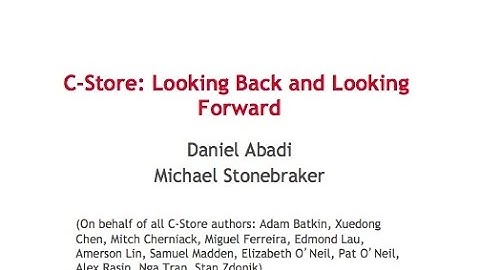 VLDB Day 3 10 Year Best Paper