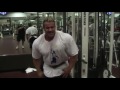 Jay cutler training shoulder  abs 2010