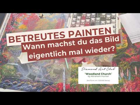 ⛪️🍁Woodland Church💎 Diamond Painting 💎 Betreutes Painten