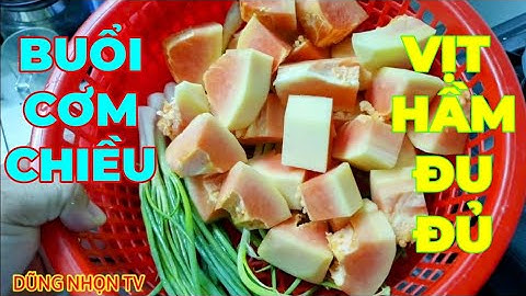 Buổi cơm chiều gia đình với món vịt hầm đu đủ #dũngnhontv  #8