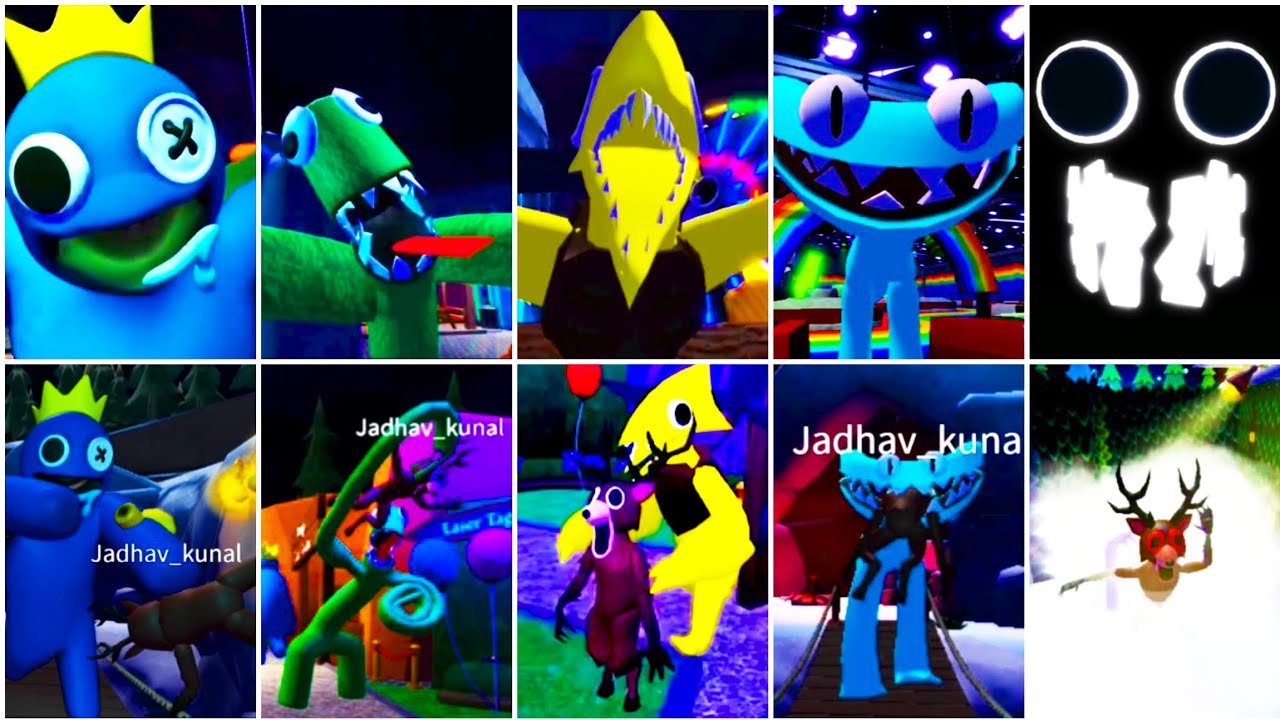 Rainbow friends jumpscares and clones jumpscares | Roblox jumpscare