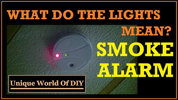 Smoke Alarm - What The Lights Mean