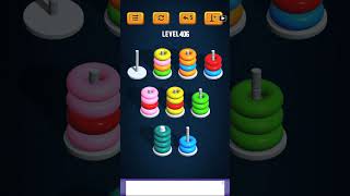 Hoop Sort Puzzle - Color Ring Stack Sorting Game Level 406 Solution