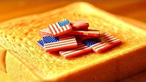 The Best Satisfying AI ASMR Toast Spread | National Flags Edition🌐