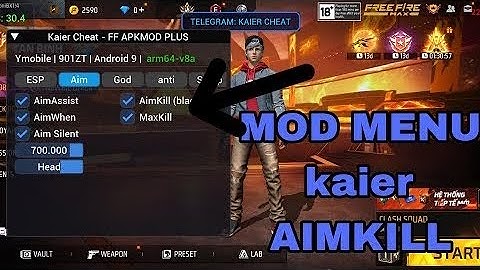 MOD MENU 🐛KAIER CHEAT TEST PLUS 🔥 AIMKILL MAXKILL ESP SPEED HACK DEMO ATIBAND BYPASS