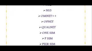 NETWORK SIMULATION TOOLS IN NORTHERN TERRITORY