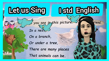In a nest |Rhymes |First std English |Term 1 |Let us sing