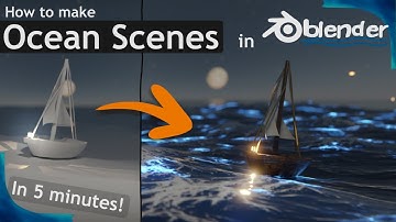 How to make an Ocean Scene in Blender in 5 minutes
