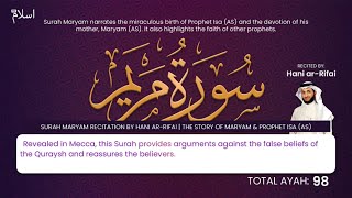 Download Lagu Surah Maryam Recitation by Hani Ar-Rifai | The Story of Maryam \u0026 Prophet Isa (AS) MP3 Download Lagu Surah Maryam Recitation by Hani Ar-Rifai | The Story of Maryam \u0026 Prophet Isa (AS) MP3