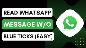 How To Read WhatsApp Message Without Showing Blue Ticks - Quick Guide