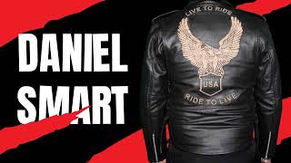 Daniel Smart DS759 | Leather Motorcycle jacket | Famous Eagle Embossed on the Back | Upto 40% OFF