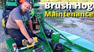 Brush Hog Maintenance  How to Slip a Slip Clutch and Replace Blades