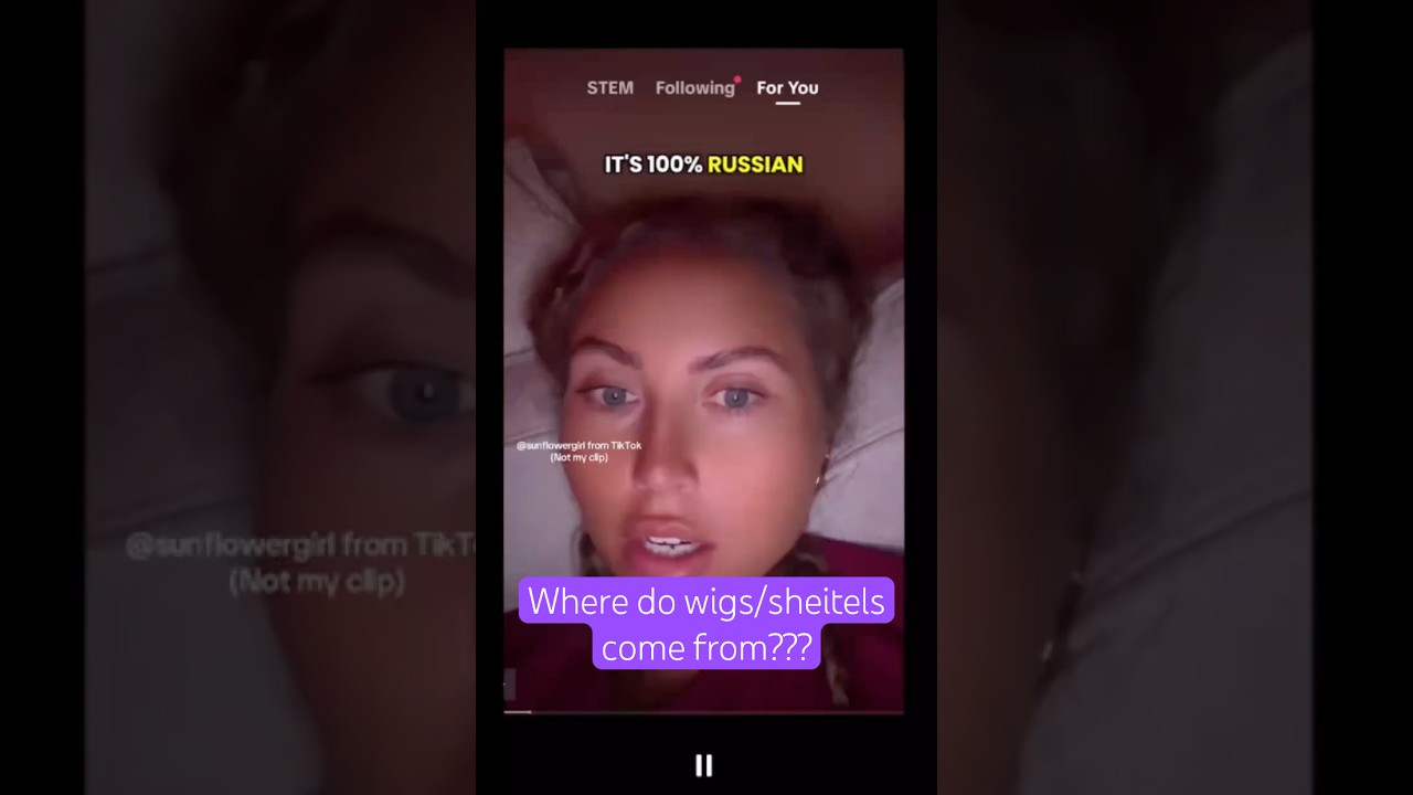 wigs/sheitels DO NOT come from Russia | orthodox Jewish woman modesty |