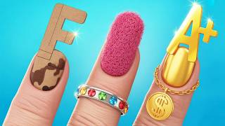 GENIUS HACKS 😱 SIMPLE VS FANCY Food Challenge 🍰 DIY Crafts and Tricks By 123 GO!