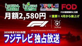 【保存版】2026年F1視聴方法を徹底解説！フジテレビ独占放送＆新料金・FOD強制解約の注意点