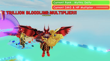 Getting Mythic Deity bloodline in Lifting Simulator! (Rank 11 bloodline)