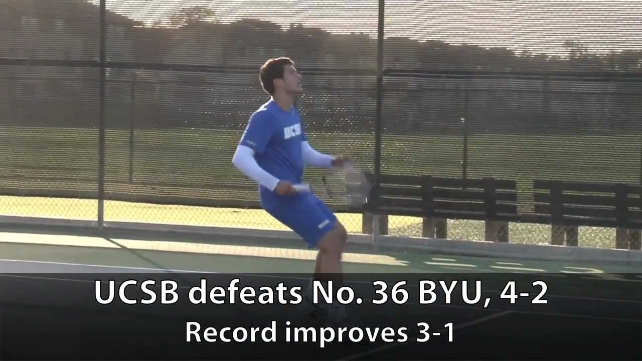 Men's Tennis: 01/19: UCSB Upsets No. 36 BYU, 4-2