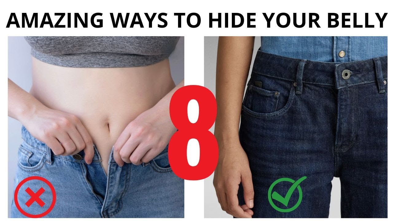 8 AMAZING ways to HIDE your TUMMY! All about bottoms! Say bye to