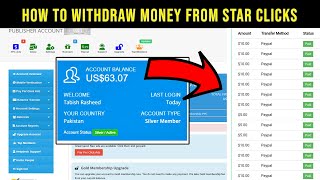 How To Withdraw Money From Star Clicks | Star Clicks