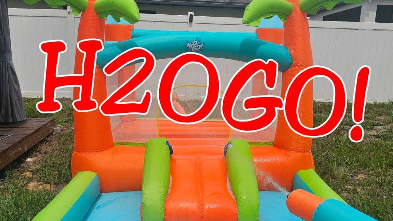 Unboxing h2oGO! Kids Tropical Inflatable Mega Bouncer