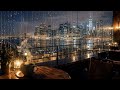 Midnight Café Sessions ☕🌧️ | Calm Jazz with Rain &amp; City Night Ambience