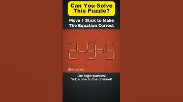 Only Geniuses Can Solve This Stick Puzzle!