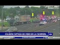 Colisión captada en cámaras de vídeo vigilancia en La Chorrera
