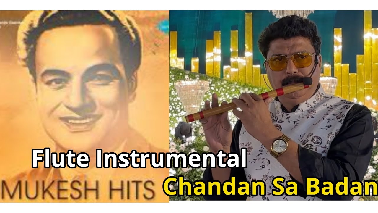 Chandan Sa Badan Flute Instrumental Live / Sunil Sharma Indore / Wedding Event #flutemusic # ...