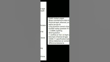 CS601||Current Paper