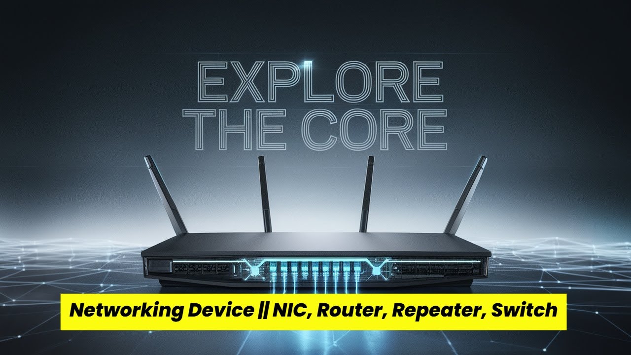 Networking Device || NIC, Router, Repeater, Switch || N+ part- 5 