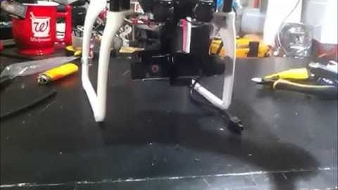 Bench Test: DJI Phantom w/ Walkera G-2D 2 Axis Gimbal (Install instructions)