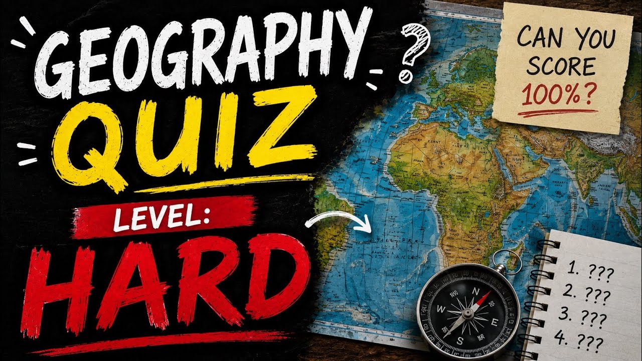 Geography Quiz - Level: Hard - YouTube