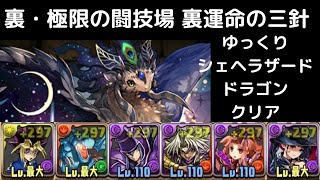 【パズドラ】裏・極限の闘技場 裏運命の三針（シェヘラザードドラゴン GET） ソロ ネレ×遊戯