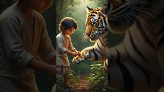 small boy help in Tiger #wildlife #youtubeshorts #youtube #bairi #trending