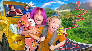 ผจญภัยเดินทางขึ้นเหนือ 1,000 กิโลเมตร!! ผ่านโค้ง 1,000 ศพ น่ากลัวมาก!! (กิน นอน บนรถฟินๆ) screenshot 4