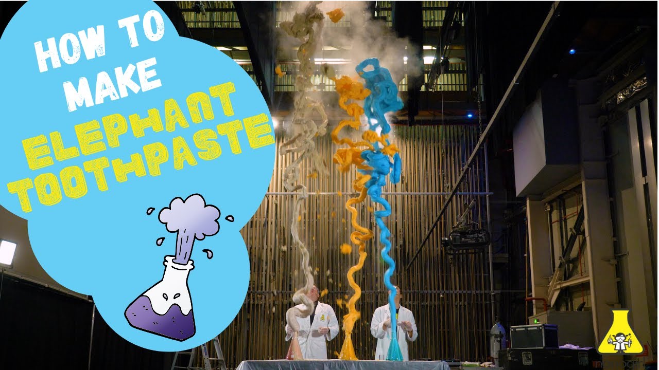 How to make elephant toothpaste - behind the scenes with Nanogirl and Boris
