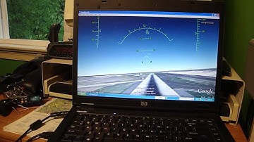 Google Earth Flight Simulator 5 with the Saitek AV8R-01 Flight Stick