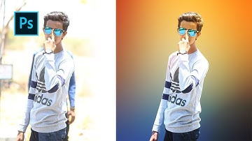 Photoshop Tutorial - Change Background and Gradient Color Into Photo