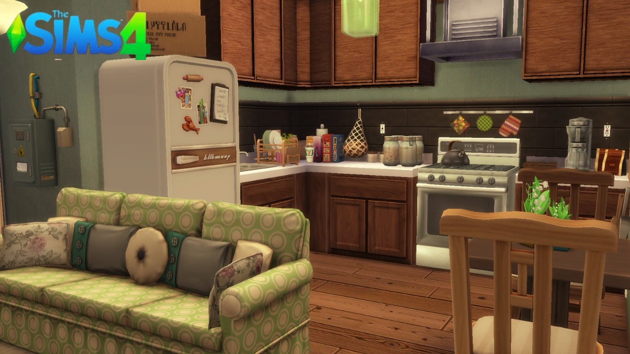 SINGLE MOM APARTMENT - Relaxing Speed Build - The Sims 4