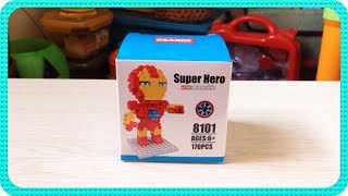 Unboxing And Stop Motion Of Ironman - Hsanhe Super Hero Mini Series