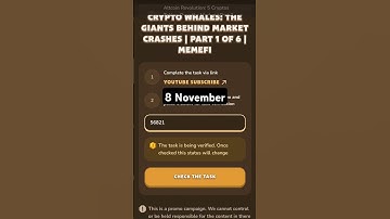 Crypto Whales: The Giants Behind Market Crashes | Part 1 of 6 | MemeFi | #telegram  #airdropearning
