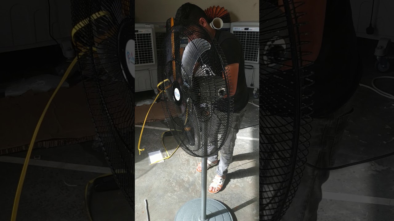 Climate+ heavy-duty industrial outdoor fan, block test