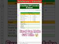 I Made a GST Invoice in Excel 💻🧾 – It’s Easier Than You Think! 😲 #excel #shorts #viral