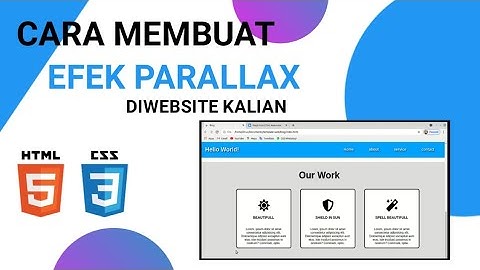 Cara Membuat Efek Parallax Menggunakan HTML & CSS | CSS Trick