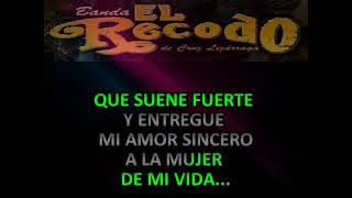 ENTIERRENME CON LA BANDA BANDA EL RECODO KARAOKE