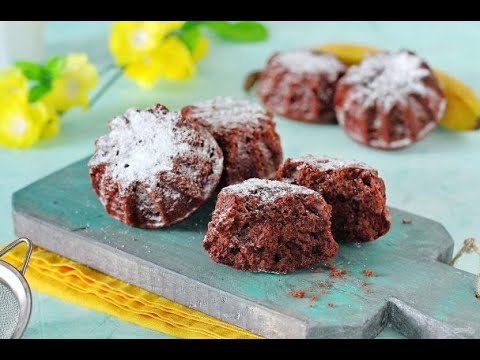 Шоколадно банановые кексы