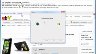 eBay Auction Sniper Software Demonstration - Auction Auto Bidder screenshot 5