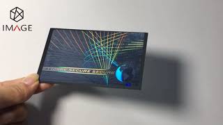 Self-sticky SECURE Pattern Holographic Cold Laminate Overlay