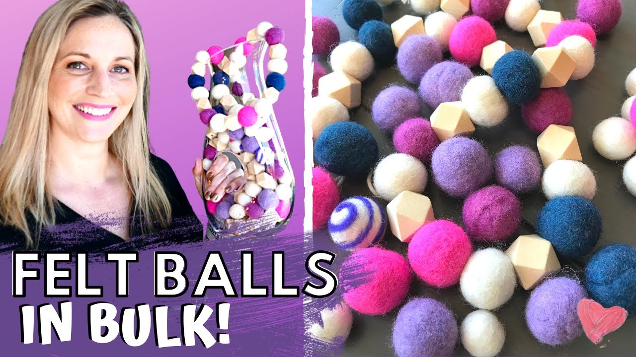 2cm Polka Dot Felt Balls | Wholesale Felt Balls